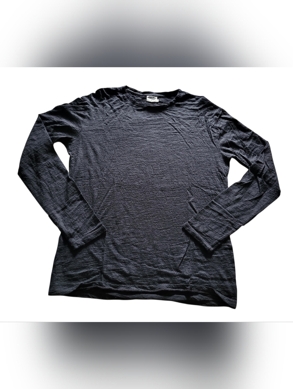 Arms of Andes Alpaca Wool Long Sleeve Top Black Women's Sz L Peru Royal Alpaca